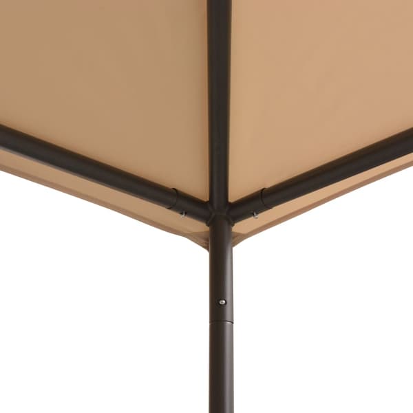 Paviljong 3x3 m stål beige