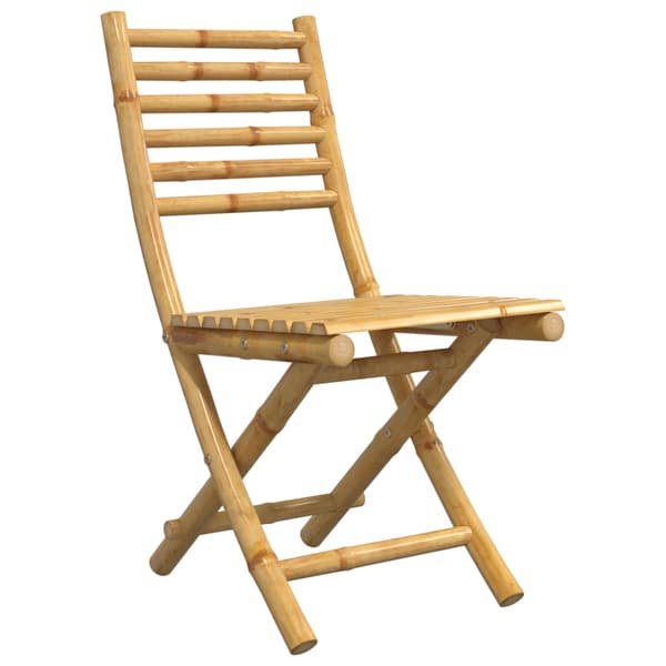 Hopfällbara trädgårdsstolar 4 st 43x54x88 cm bambu