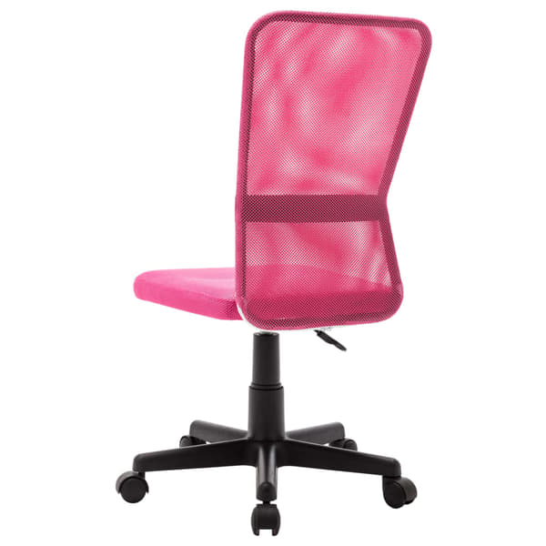 Kontorsstol rosa 44x52x100 cm nättyg