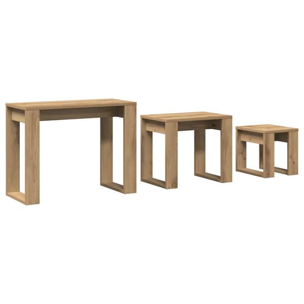 Bordsbo 3 st artisan ek konstruerat trä