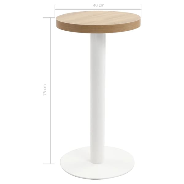 Bistrobord ljusbrun 40 cm MDF