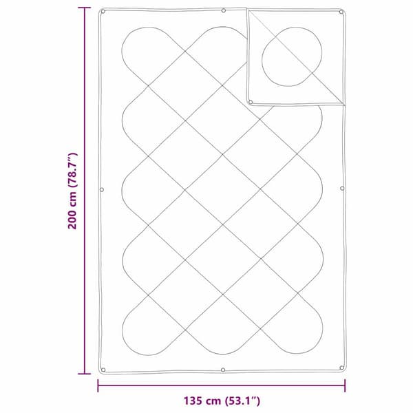 2-i-1 Duntäcke Vit 135 x 200 cm Polyester
