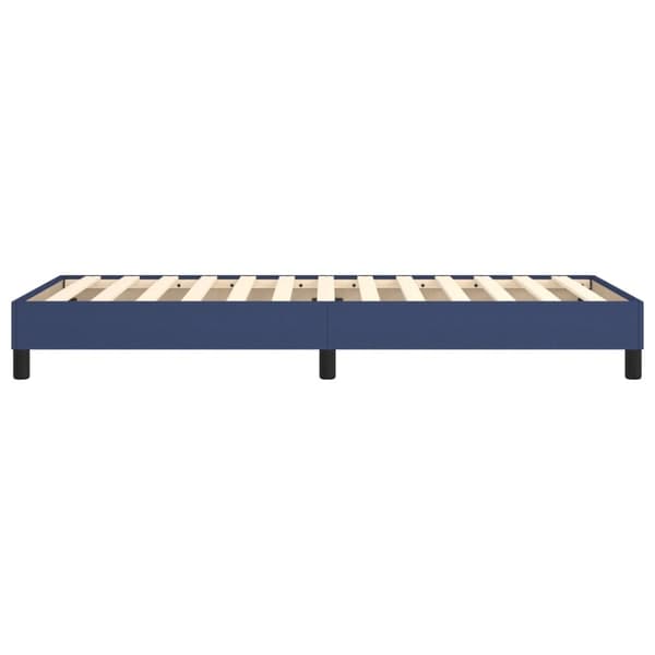 Boxspring-sängram blå 100x200 cm tyg