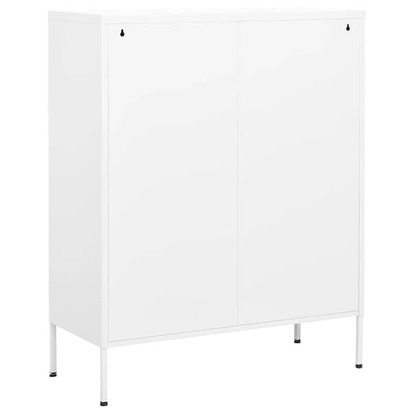 Förvaringsskåp vit 80x35x101,5 cm stål