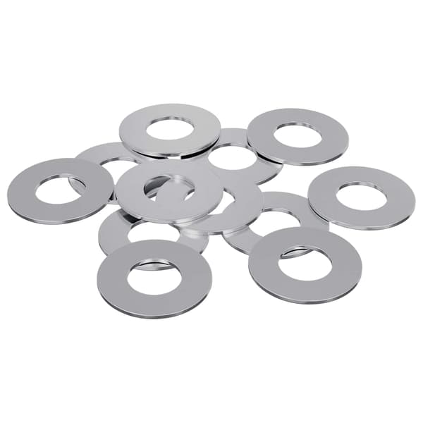 Skivor 12 pcs Silver 16 x 16 x 1,5 cm Järn