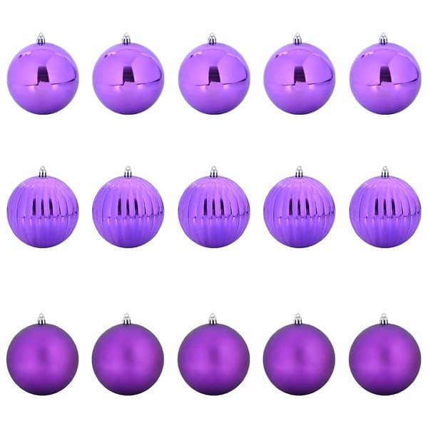 Julprydnad Set XL 15 pcs Lila Plast