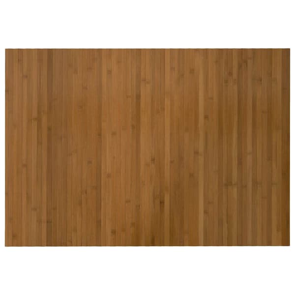 Matta rektangulär brun 70x100 cm bambu