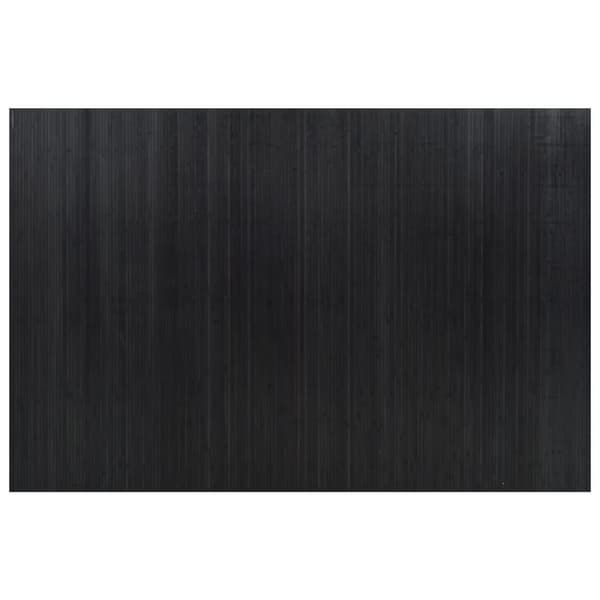 Rumsavdelare svart bredd 250 cm höjd 165 cm bambu