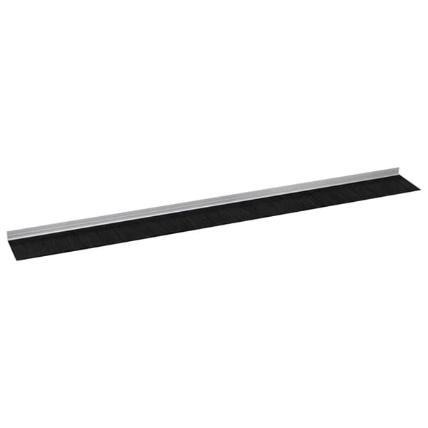 Självhäftande dörrborstlist 6 pcs Silver 100 cm