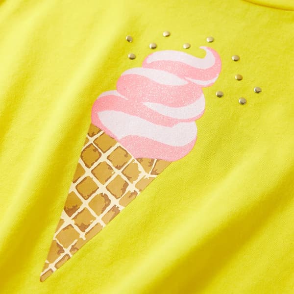 T-shirt för barn gul 116