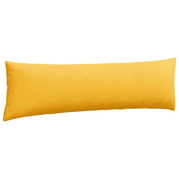 Sofakuddar 2 pcs Ljusgul 145 x 40 cm Kordread tyg