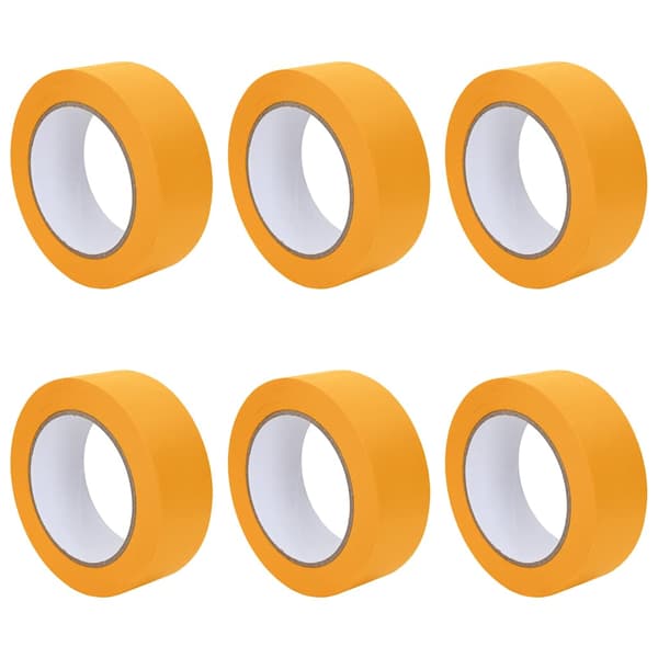 Målartape 6 pcs Gul 38mm x 50m Papper