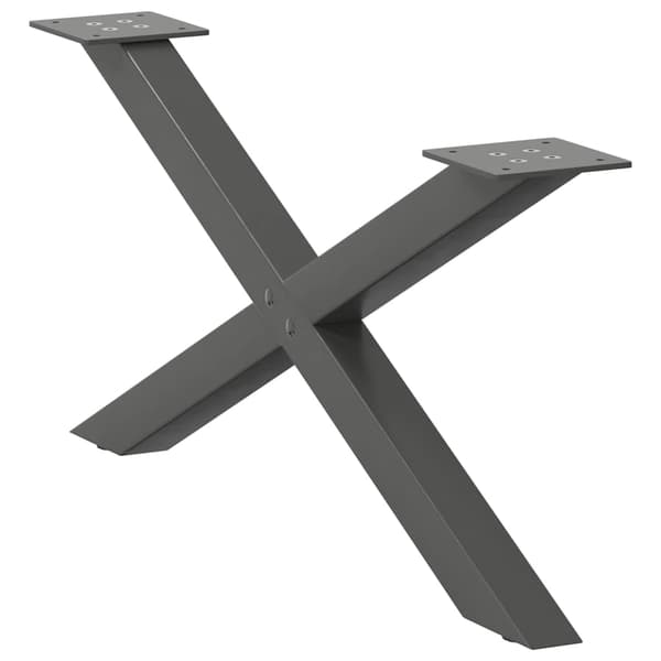 Soffbordsben X-formade 2 st antracit 70x(30-31) cm stål