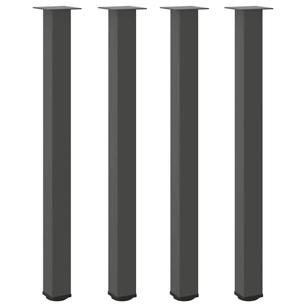 Barbordsben 4 st antracit 110-112 cm stål