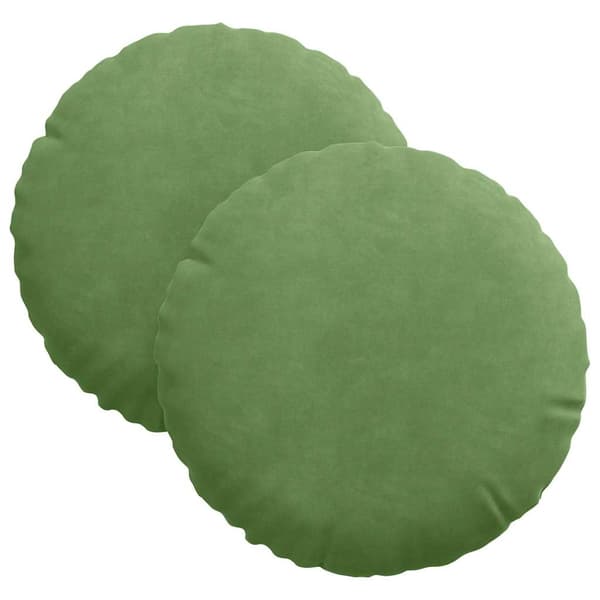 Sittkuddar 2 pcs Ljusgrön Ø30 x 13 cm Sammet