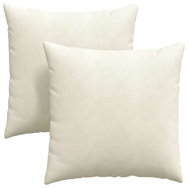 Sofakuddar 2 pcs Kräm 80 x 80 cm Kordread tyg