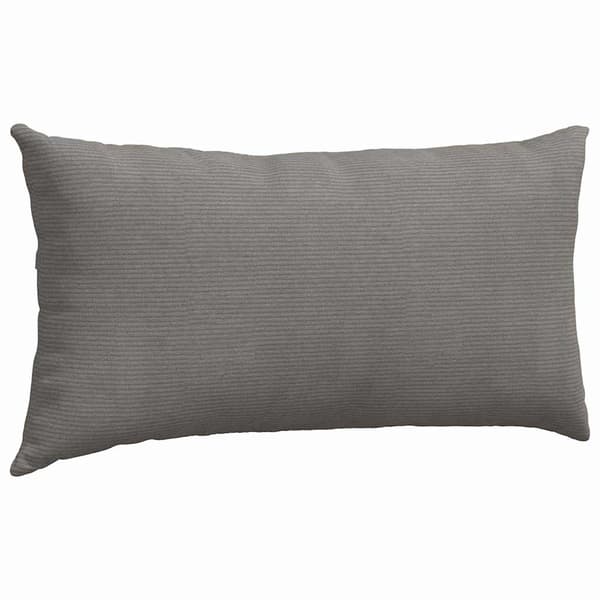 Sofakuddar 2 pcs Ljusgrå 80 x 40 cm Kordread tyg