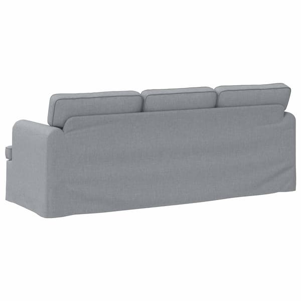 Soffa Ljusgrå 201 x 80 x 85 cm tyg