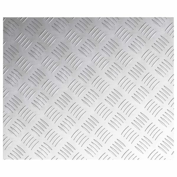 Trappsteg Rektangulär 4 pcs Silver 60 x 50 cm Aluminium