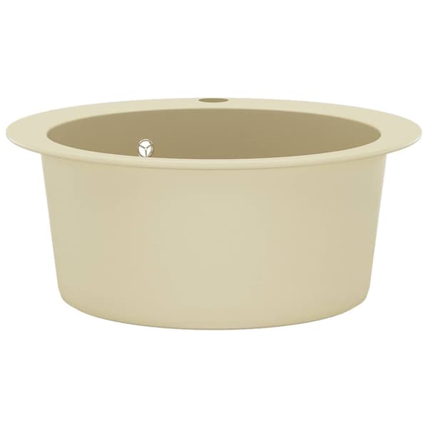 Diskho granit enkel rund beige