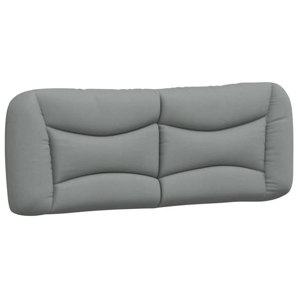 Headboard Cushion "Hvar" Light Grey 120 cm Fabric