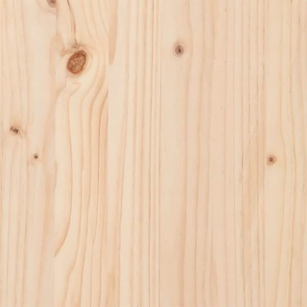 Sängram utan madrass extra lång 200x210 cm massivt trä