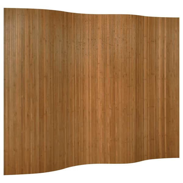 Rumsavdelare brun bredd 250 cm höjd 165 cm bambu