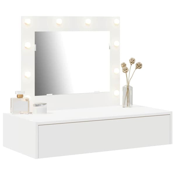 Smyckebord Vit 83 x 40 x 70 cm Konstruerat trä