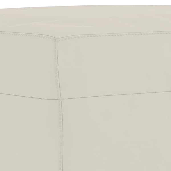 Bänk gräddvit 70x35x41 cm sammet