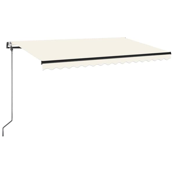 Automatisk markis 400x350 cm gräddvit