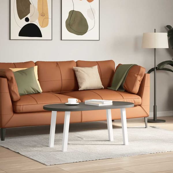 Soffbordsben 4 st vita 42 cm stål