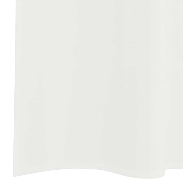 Voile gardiner med stångfickor 2 st vit