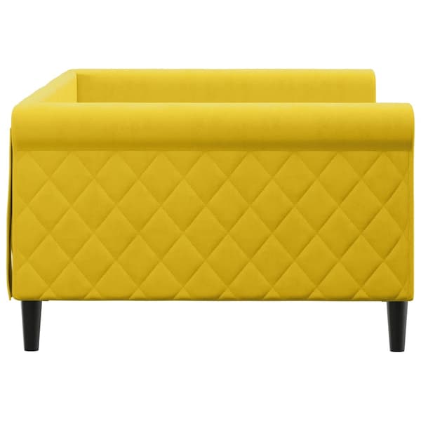 Dagbädd gul 100x200 cm sammet