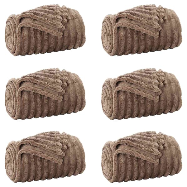 Filtar 6 pcs Kamel 200 x 150 cm Fleece