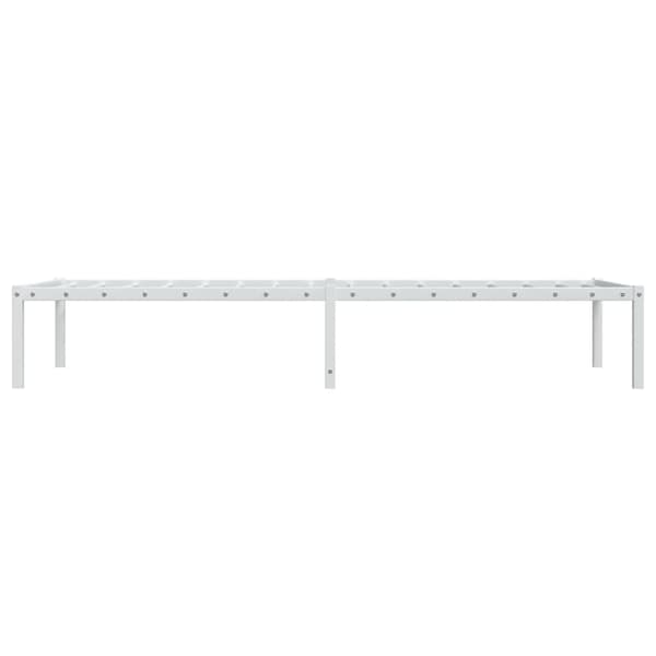 Sängram metall vit 80x200 cm