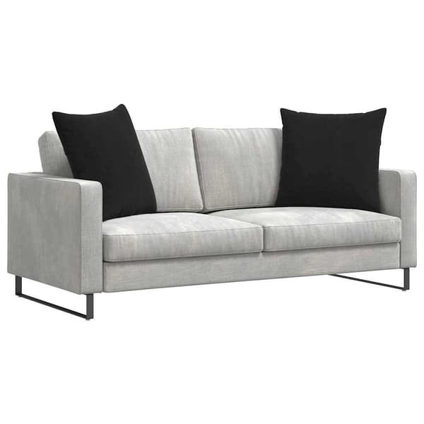 Sofakuddar 2 pcs Svart 60 x 60 cm Kordread tyg