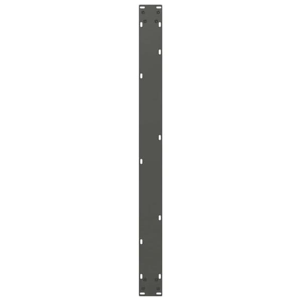 Matbordsben U-formade 2 st antracit 100x(72-73) cm stål