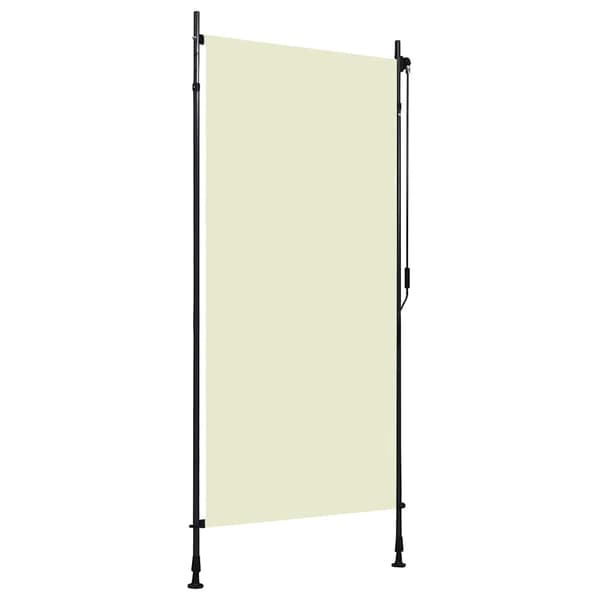 Rullgardin utomhus 100x270 cm gräddvit