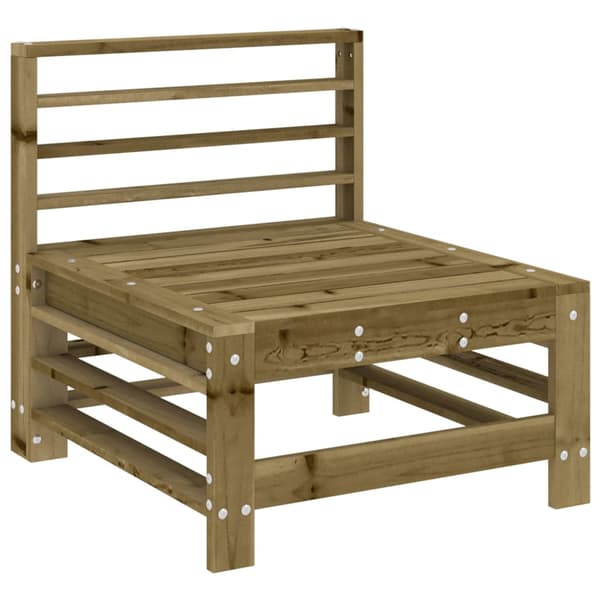 Loungegrupp med dynor 8 delar impregnerad furu