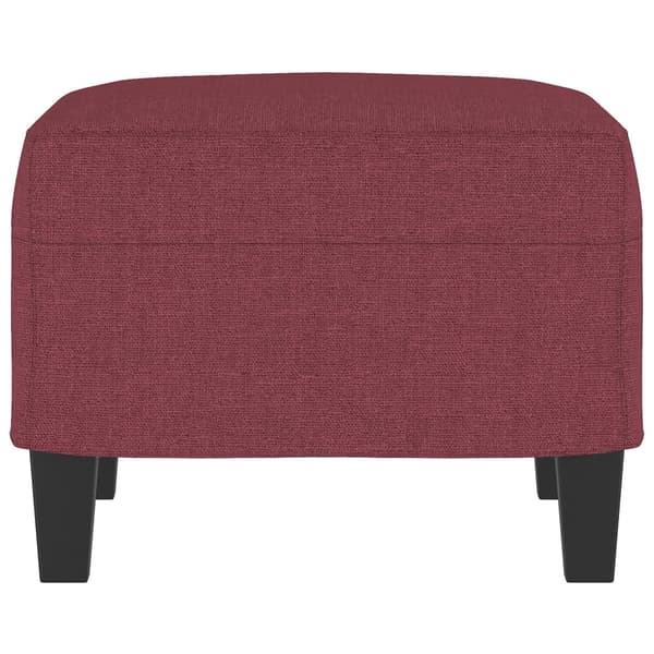 Fotpall Vinröd 60x50x41 cm tyg