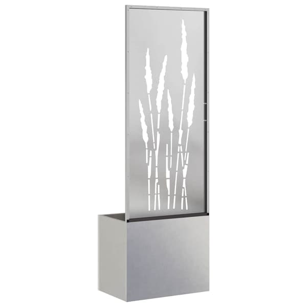 Trädgårds integritetsskärm Silver 50 x 150 cm Rostfritt stål
