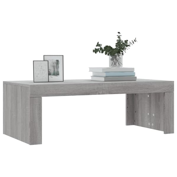 Soffbord grå sonoma 102x50x36 cm konstruerat trä