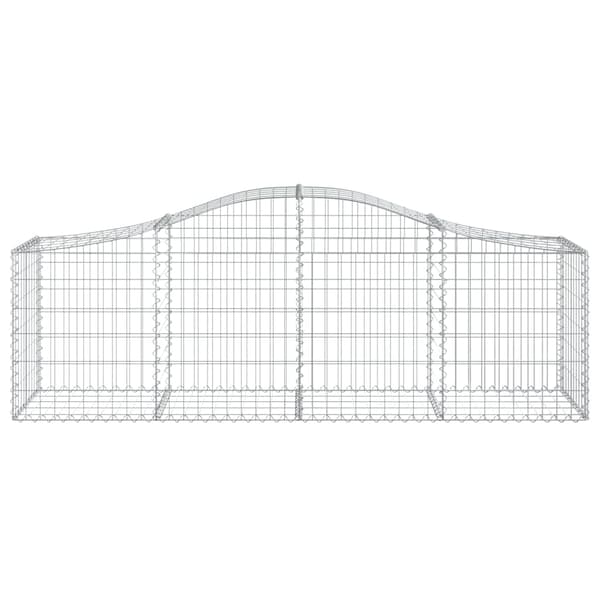 Gabion bågformad 200x50x60/80 cm galvaniserat järn