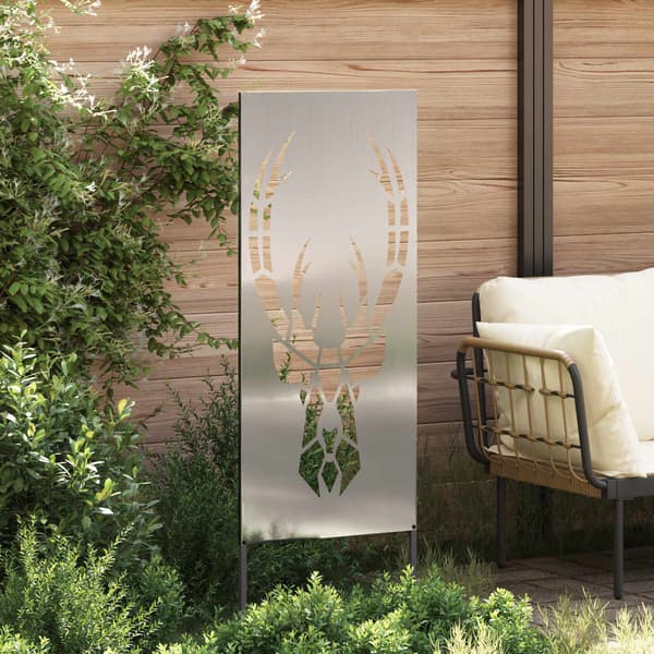 Trädgårds integritetsskärm Silver 50 x 140 cm Galvaniserat stål