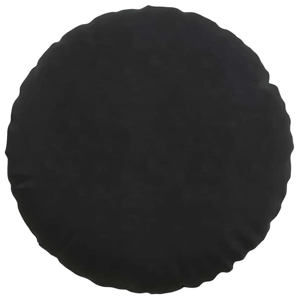 Sittkuddar 2 pcs Svart Ø50 x 19 cm Sammet