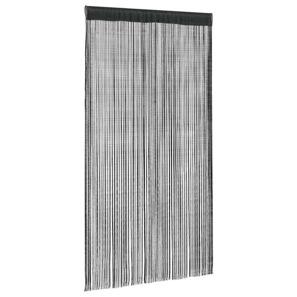 Trådgardiner 2 st 140x250 cm svart