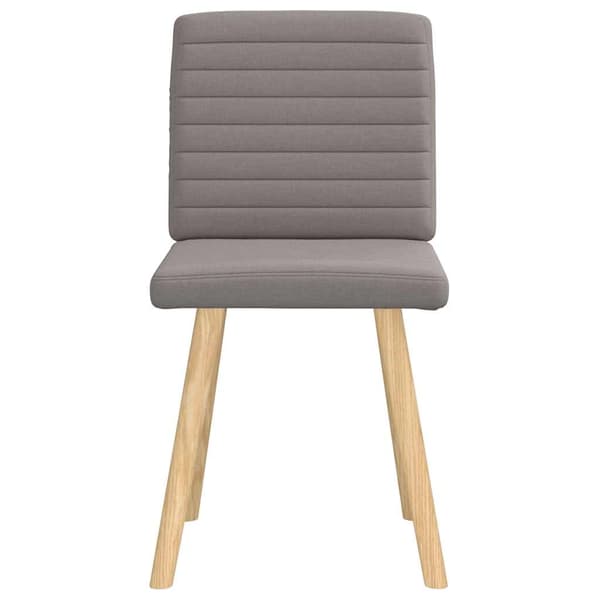 Matstolar 2 st taupe tyg
