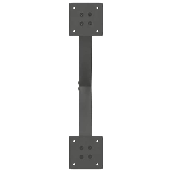 Soffbordsben X-formade 2 st antracit 50x(30-31) cm stål