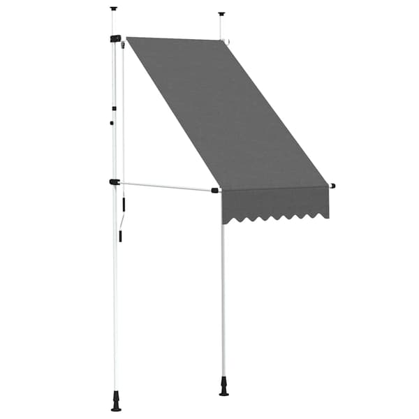 Markis manuellt infällbar 100 cm antracit