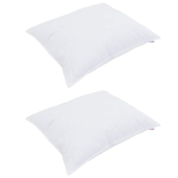 Kudde med kudde 2 pcs Vit 60 x 80 cm Bomull